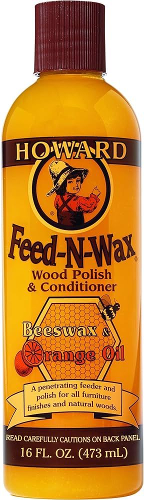 Howard Feed-N-Wax Wood Polish and Conditioner, 16-Ounce | Amazon (US)