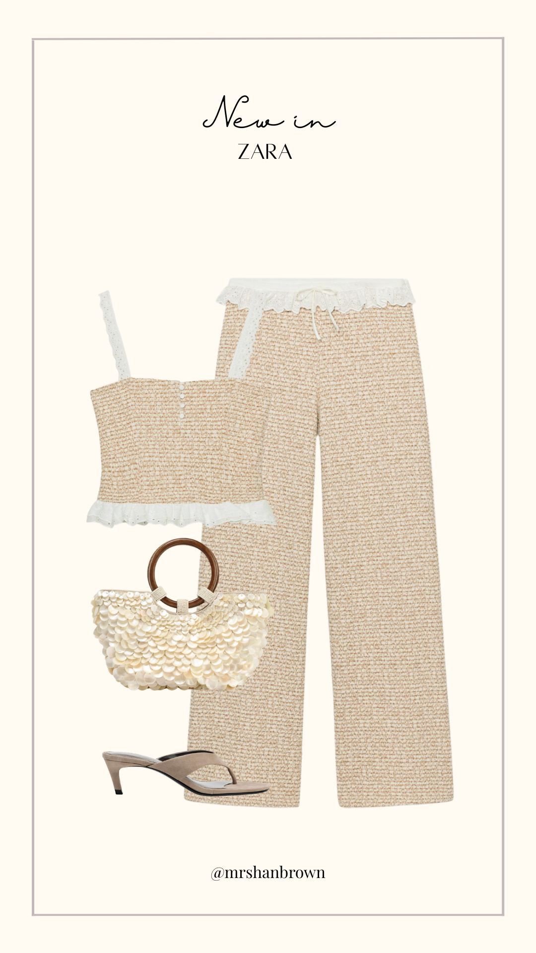 Gorgeous two-piece set from Zara for the Spring Summer! 

Wardrobe Staples, Spring Style, Spring Fashion, Spring Outfit, Summer Style, Coord, Pearl Bag, Suede Heels 
 

 #LTKuk #LTKspring #LTKeurope
