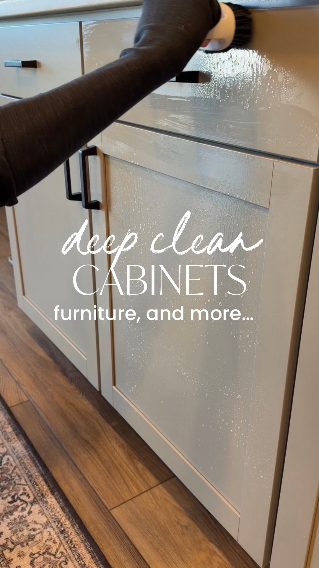 Whether you’re wiping away light splatters or tackling built-up grease, this kitchen cabinet cleaner adapts to how you clean. Spray on a towel for quick touch-ups or use with a brush for deeper scrubbing. This cabinet cleaner degreaser lifts grease and grime without streaks, restoring your cabinets’ natural color and smooth finish. Gentle yet effective, it’s a dependable painted cabinet cleaner for everyday kitchen use. Works beautifully on wood, painted, laminate, and finished surfaces. 

Use the cabinet cleaner for wood on vanities, trim, and sealed furniture without worry.

Made in the USA and without harsh chemicals!!!!

#home #kitchen #cleaning #cleanhomehappyhome #cleangirlaesthetic

#LTKmomlife #LTKSeasonal #LTKHome