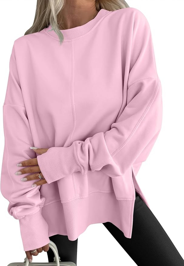 ANRABESS Women Oversized Sweatshirts Fall Outfits with Thumbhole | Amazon (US)