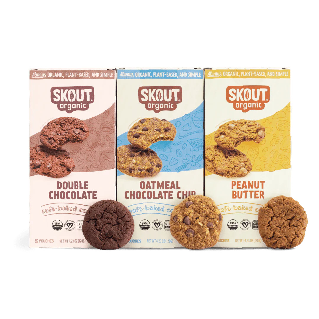 Skout Organic Soft Baked Cookies | Variety Pack | Skout Organic
