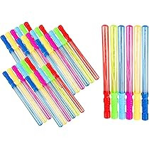 Oojami 30 Pack Bubble Wands - 14 inches Assortment of Colors, Ideal for Party Favors, Birthday, Scho | Amazon (US)