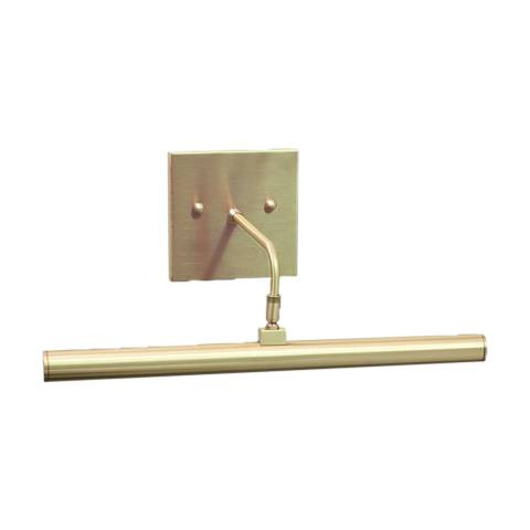 Slim-Line 14" Wide Satin Brass Direct Wire LED Picture Light | Lamps Plus