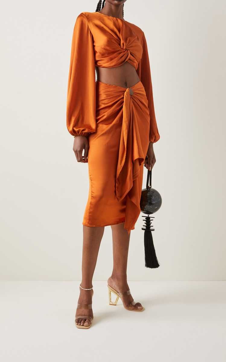 Behati Crepe Midi Skirt | Moda Operandi (Global)