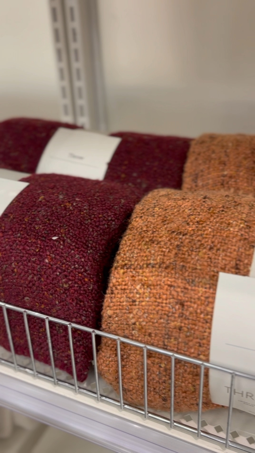 Marled boucle multicolored knit fall throw blankets - dark red burgundy orange and ivory. Fall decor at Target 

#LTKHome #LTKSeasonal #LTKStyleTip