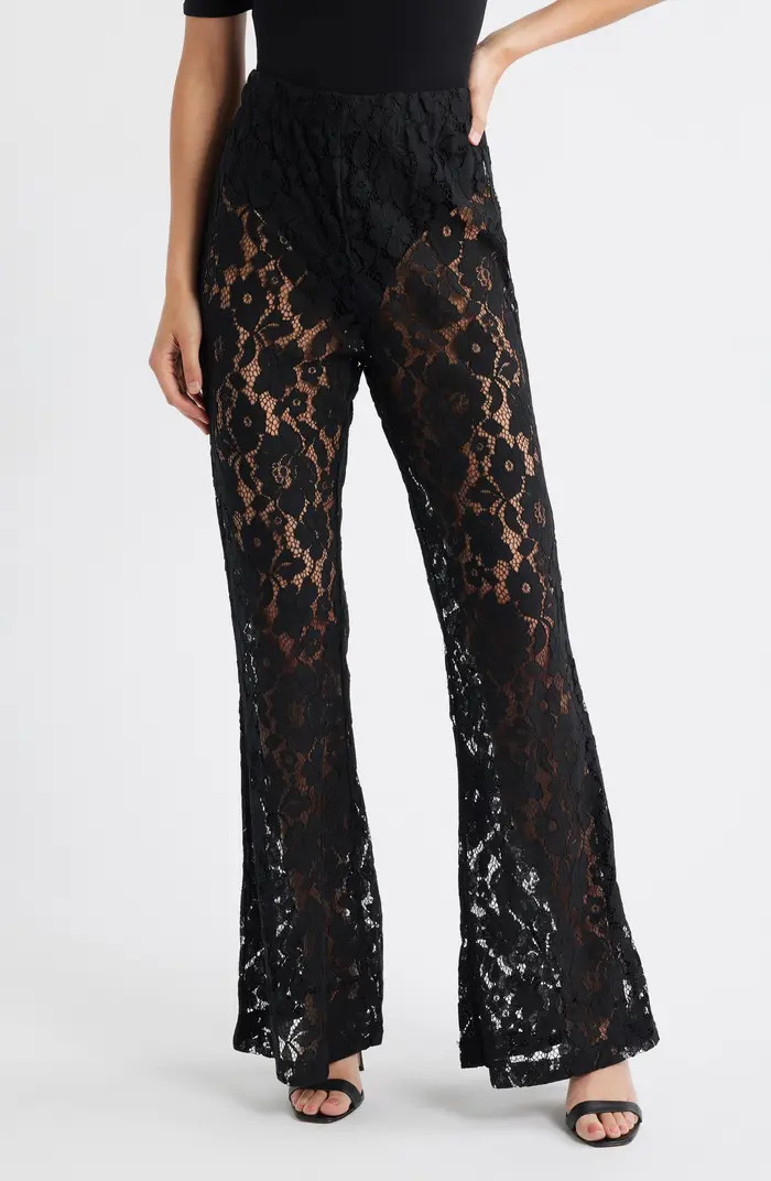 HIGH HEEL JUNGLE Jen Lace Flare Pants | Nordstrom | Nordstrom