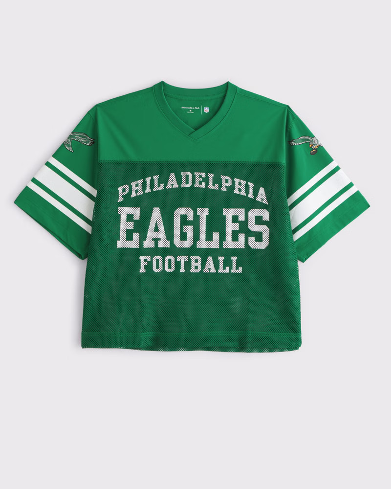 Abercrombie & Fitch Men's Philadelphia Eagles Mesh Tee in Green-Eagles - Size XXXL TALL | Abercrombie & Fitch (US)
