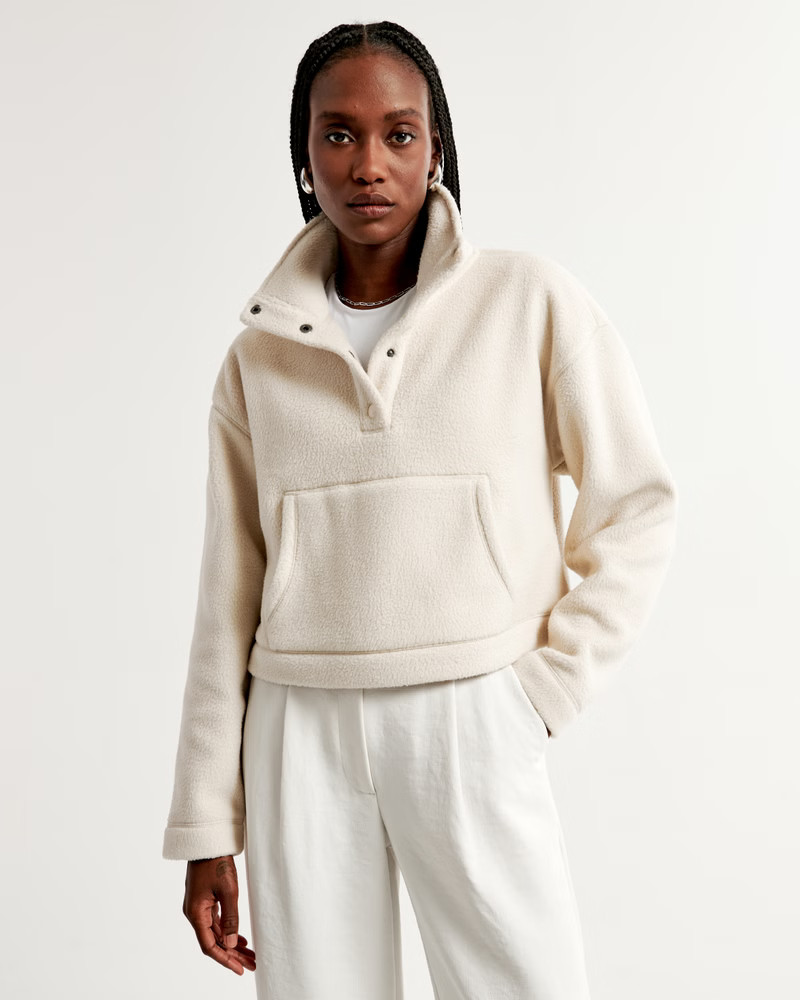 Everyday Sherpa Mini Half-Snap | Abercrombie & Fitch (US)
