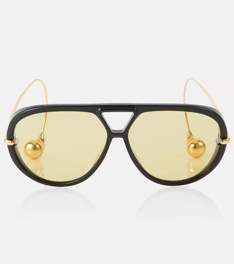 Bottega Veneta Drop aviator sunglasses | Mytheresa (UK)