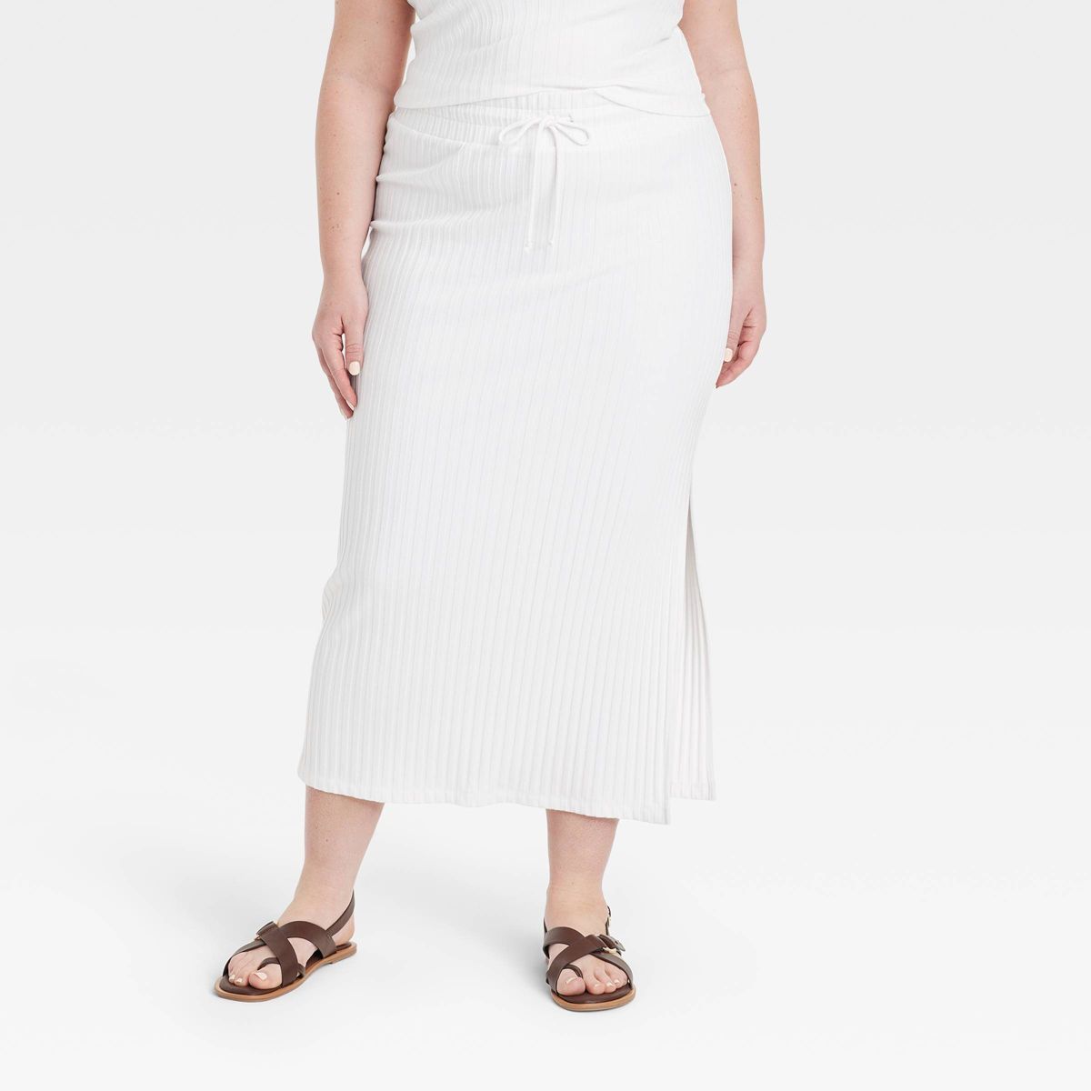 Women's Rib Knit Midi Skirt - Universal Thread™ | Target
