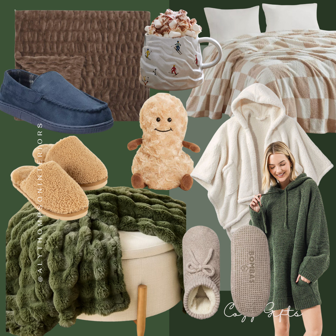 Cozy Gifts | Gift Guide | Last Minute Gifts | Slippers | Robe | Warmies | BOmbas | Lola Blankets | Coffee Mugs 

 #LTKGiftGuide #LTKHoliday #LTKSeasonal