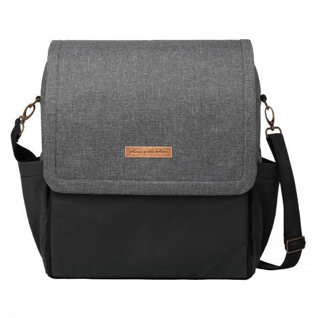 Boxy Backpack in Graphite/Black | Petunia Pickle Bottom