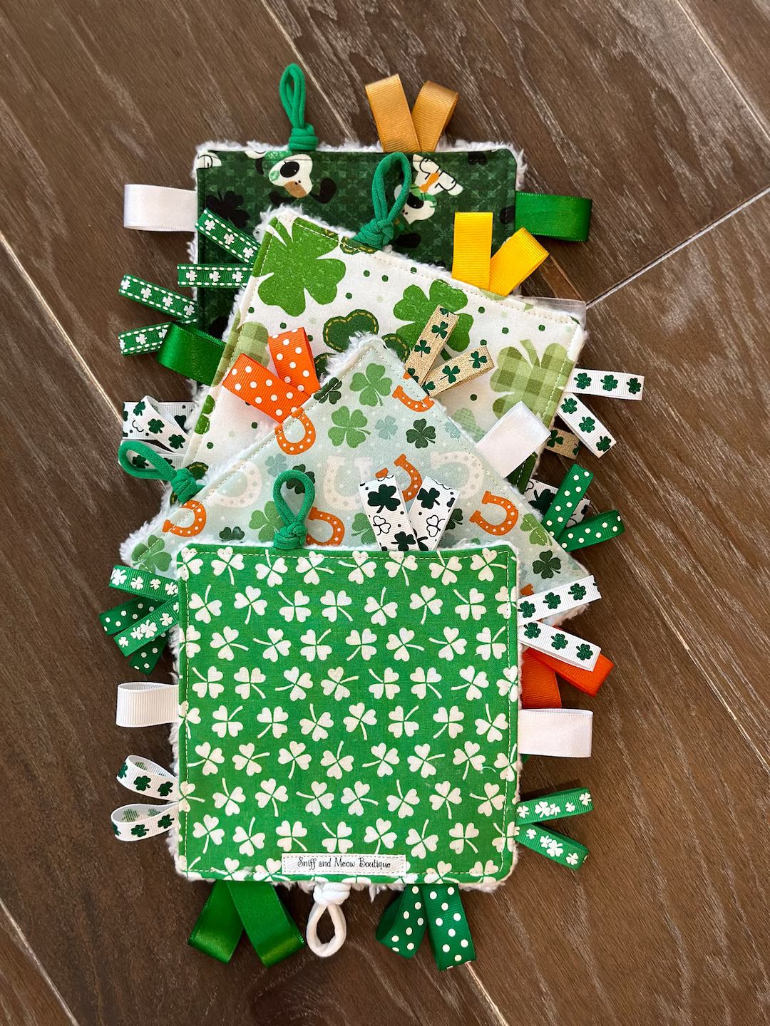 St. Patrick's Day Baby Crinkle Toy, Shamrock Teething Toy, Irish Baby Gift - Etsy | Etsy (US)