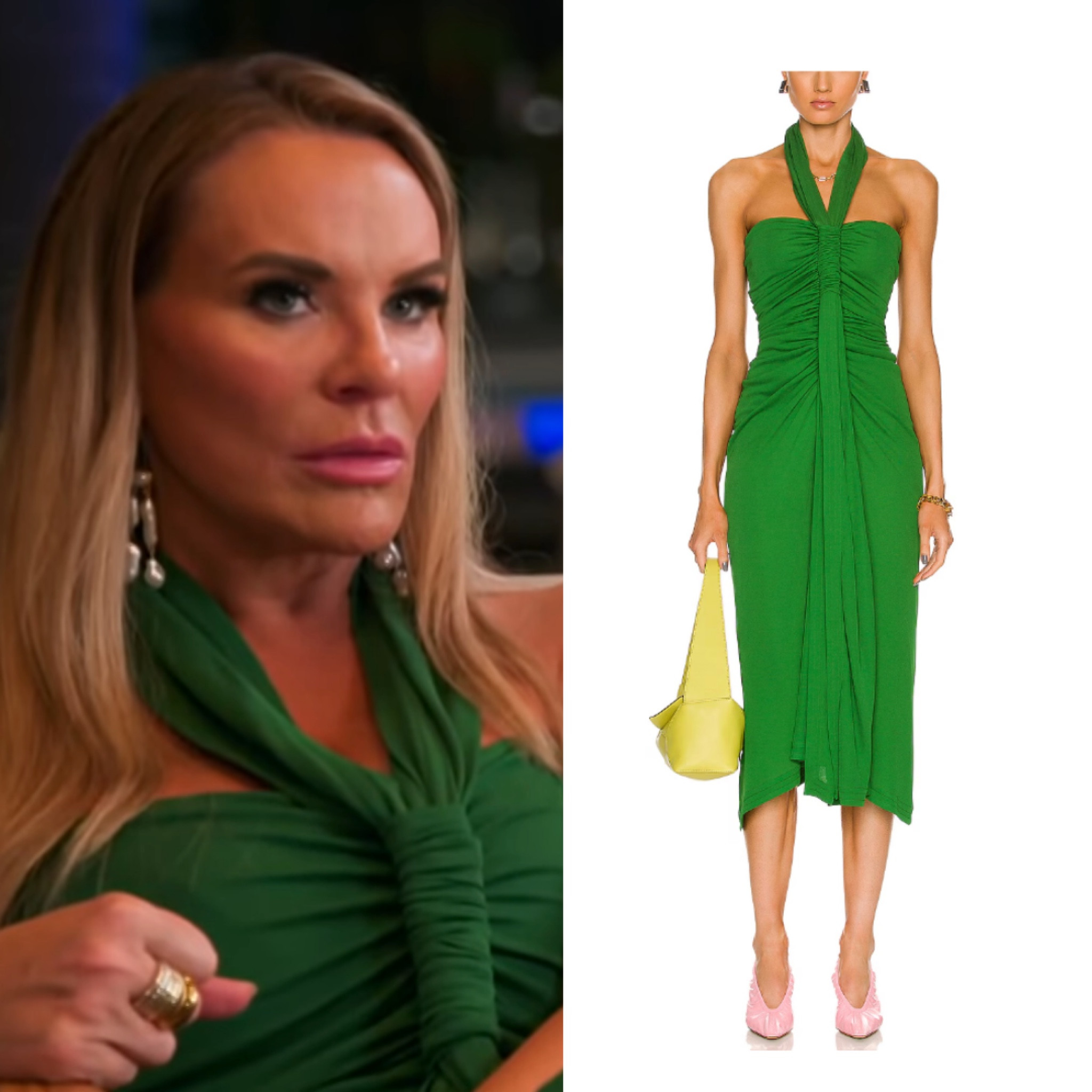 Heather Gay’s Green Halter Midi Dress