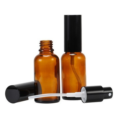 Unique Bargains Fine Mist Spray Bottle Amber 4.29" H x 1.30" W 2 Pcs | Target