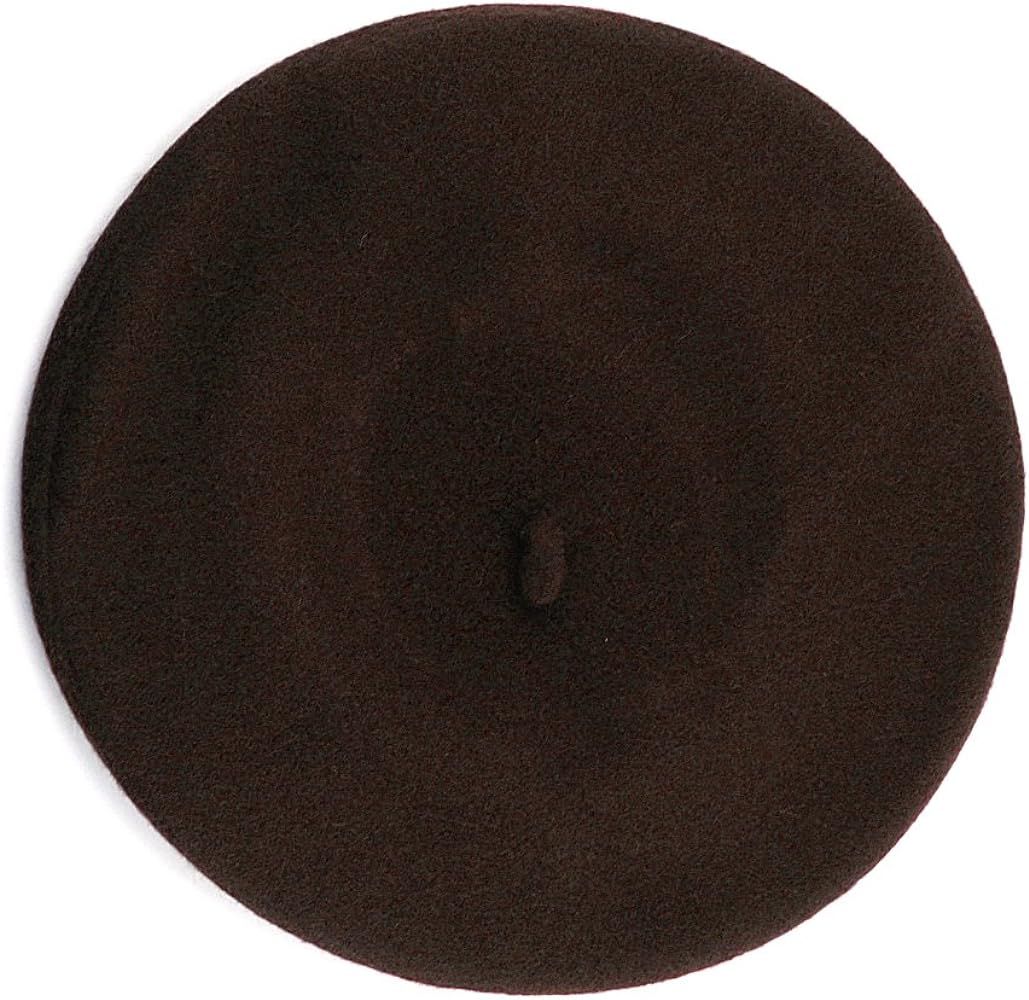 NYFASHION101 French Style Lightweight Casual Classic Solid Color Wool Beret | Amazon (US)