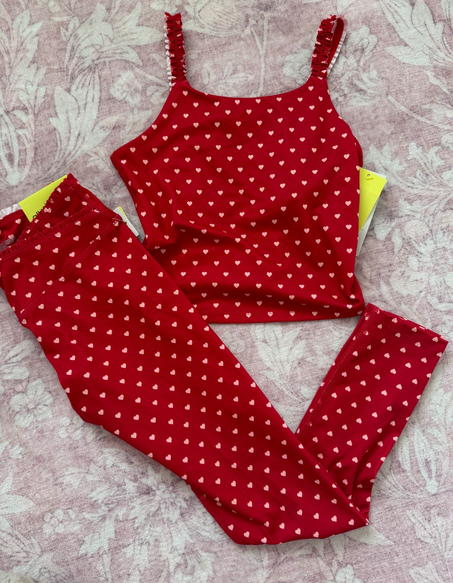 the cutest girls ruffle heart set and it also comes in a mommy match ❤️ 💌 🩷  30% off til Saturday!

#LTKSaleAlert #LTKKids #LTKmomlife