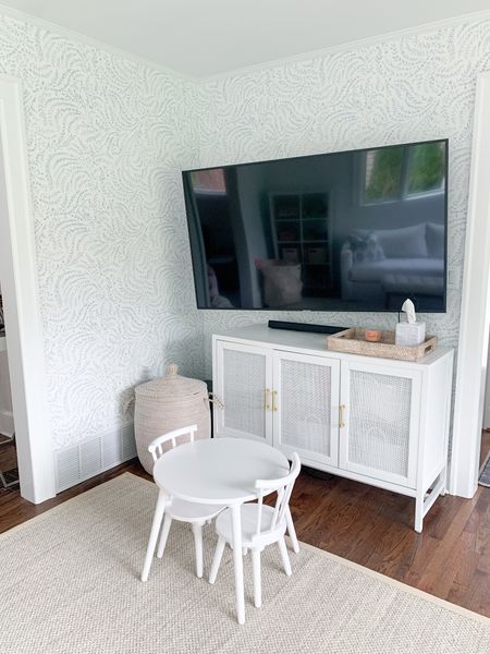 Media cabinet on sale, toddler table and chairs, play room storage, storage baskets, tv console 

#LTKsalealert #LTKhome