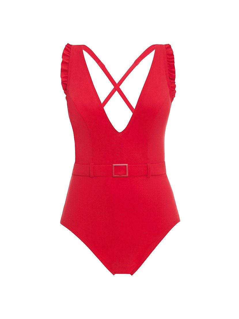 Jelly Beans Cinched One-Piece Swimsuit | Saks Fifth Avenue