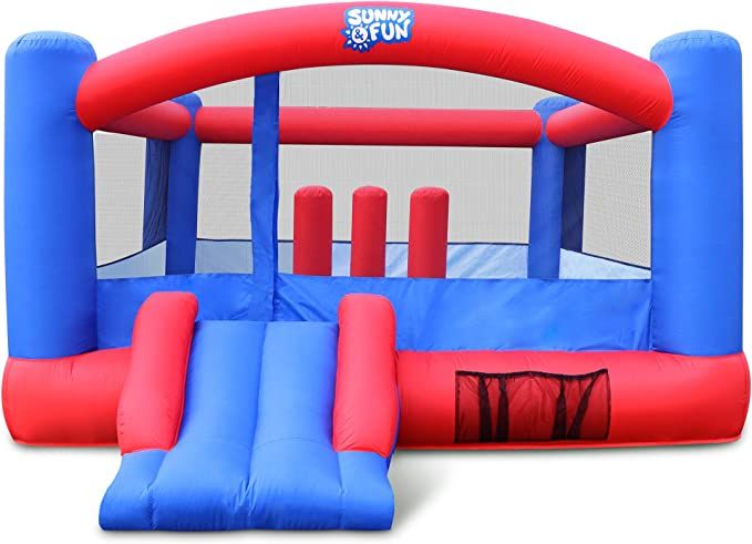 Sunny & Fun Inflatable Bounce House | Giant 12x10.5 Feet Blow-Up Jump Bouncy Castle for Kids with... | Amazon (US)