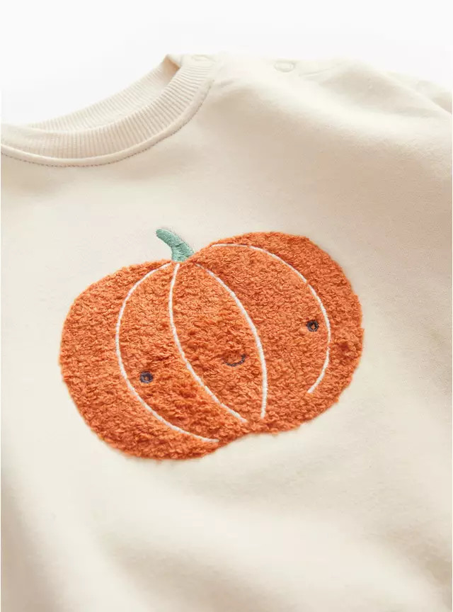 Cream Boucle Pumpkin Jumper 3-6 months | Tu Clothing