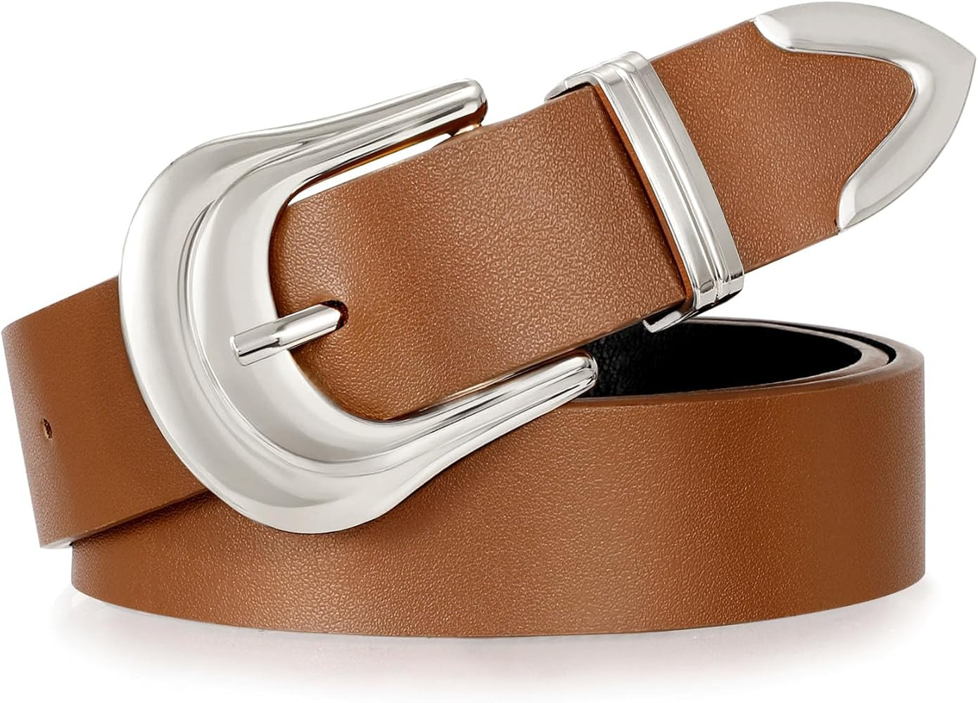 XZQTIVE XQTIVE Women's Western Belt Ladies Cowgirl Country Leather Belt Gold Buckle Rodeo Belt fo... | Amazon (US)