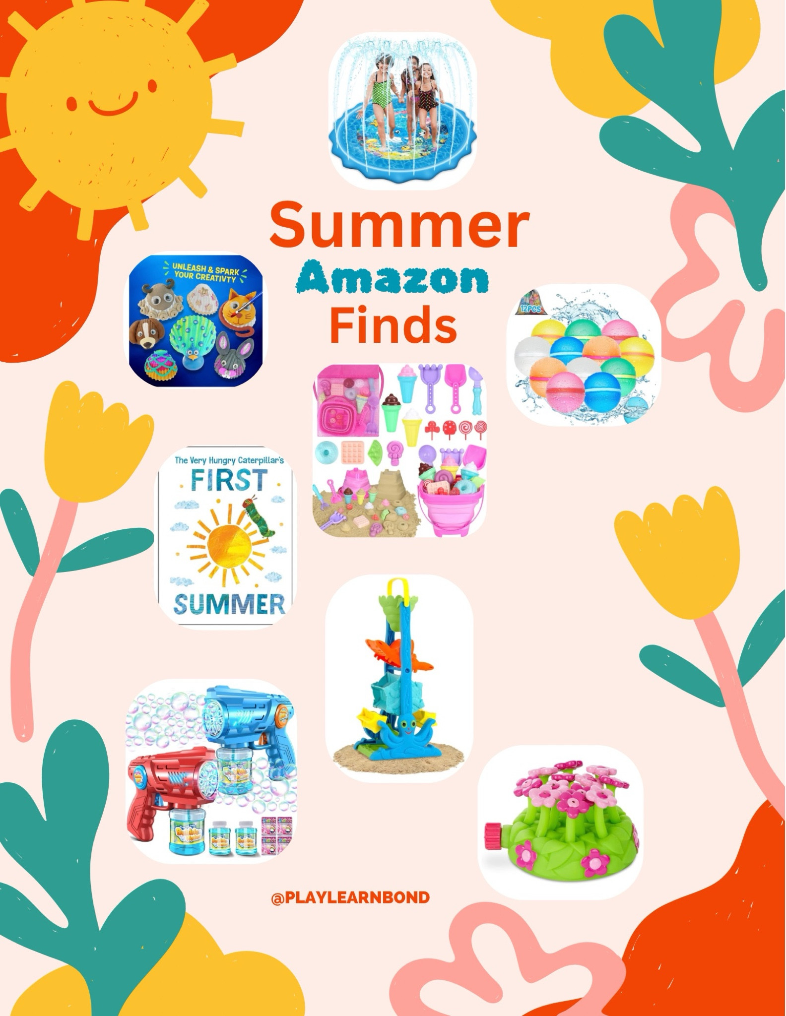Awesome summer kids finds to play all summer long. Water toys • bubbles • summer books • beach toys • water play 

#learnthroughplay

#LTKKids #LTKBaby #LTKFamily