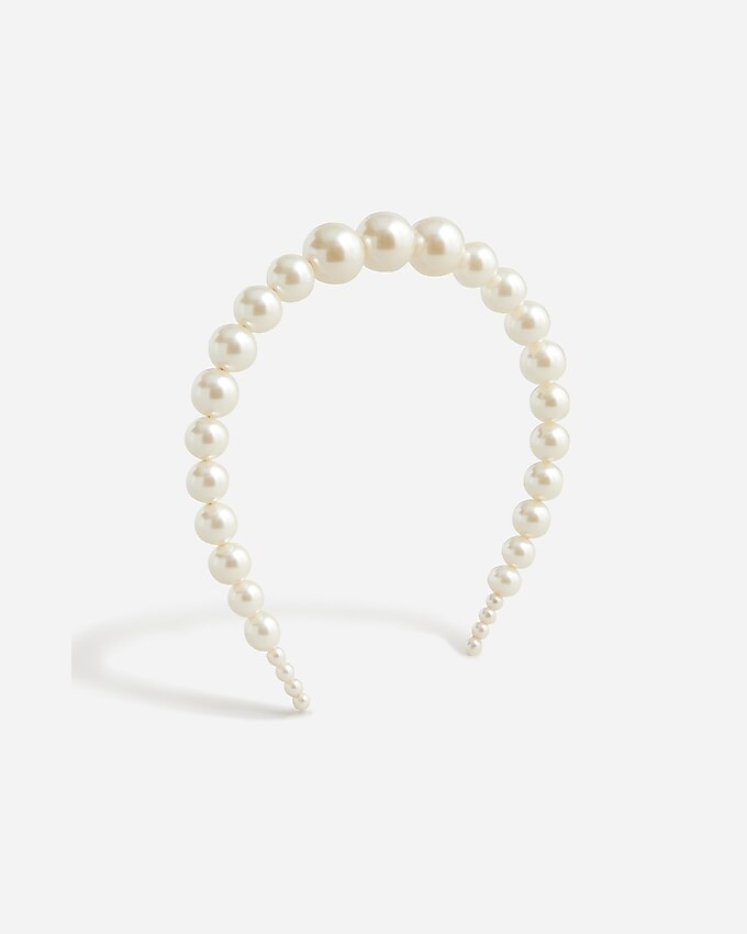 Oversized pearl headband | J. Crew US