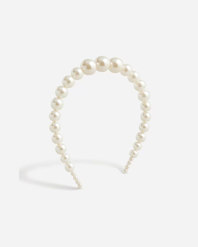 Oversized pearl headband | J.Crew US