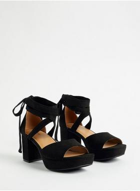 Strappy Platform Tapered Heel (WW) | Torrid (US & Canada)