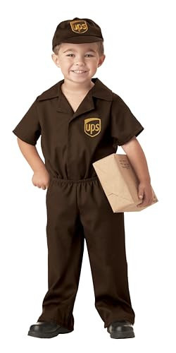 Little Boys' UPS Guy Costume Large (4-6) | Amazon (US)