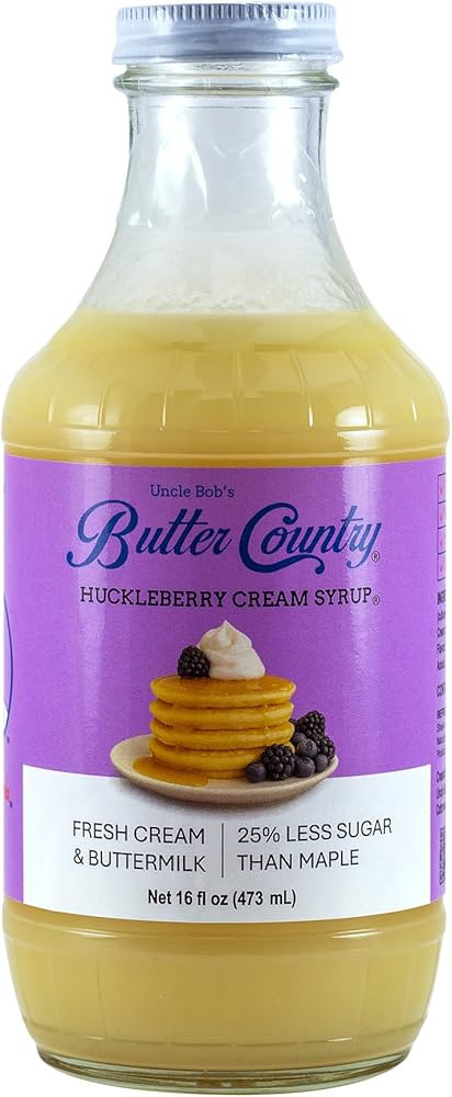 Butter Country Rich and Creamy Buttermilk Syrup | Huckleberry Cream Flavor | Premium Breakfast Sy... | Amazon (US)