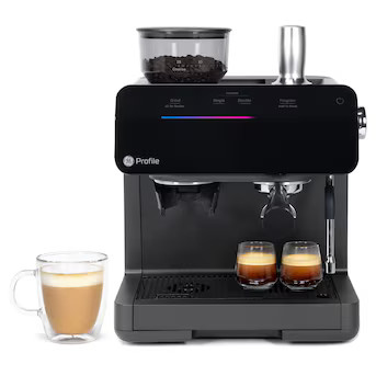 GE Stainless Steel Semi Automatic Programmable Espresso Machine | Lowe's