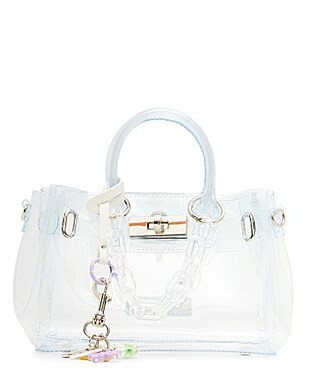 Steve Madden Gummy Clear Jelly Top Handle Satchel Bag - Clear | Dillard's
