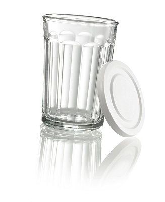 Working Glass Cooler + White Storage Lids - Set of 4 | Macys (US)