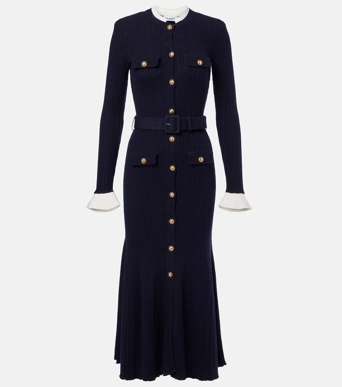 Ribbed-knit midi dress | Mytheresa (UK)