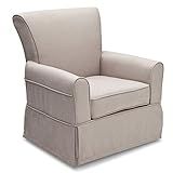 Delta Furniture Upholstered Glider Swivel Rocker Chair, Taupe | Amazon (US)