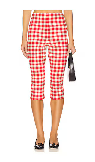 Lizzie Capri in Red Gingham Print | Revolve Clothing (Global)