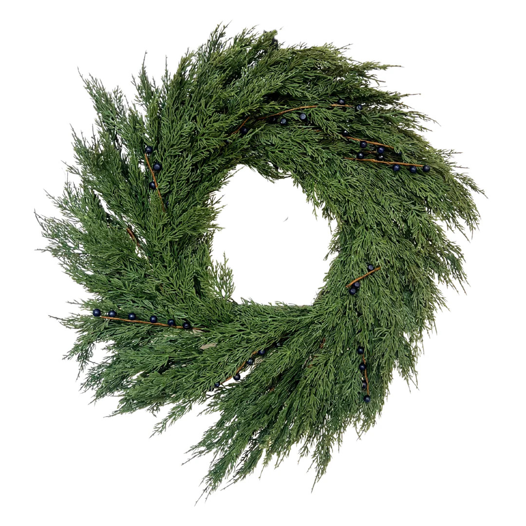 Real Touch Cedar Berry Wreath - 30" | Heritage House