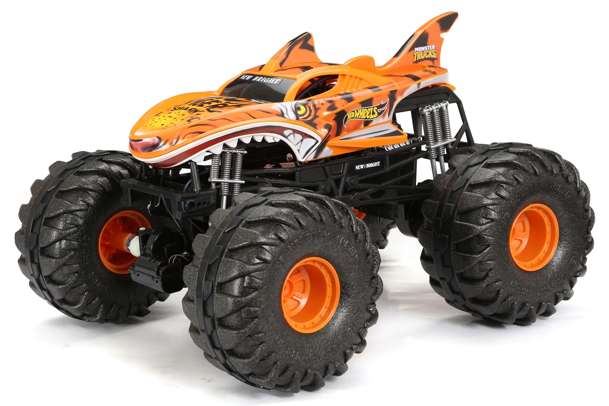 New Bright 1:6 RC Monster Truck Remote Control 4x4 Hot Wheels Tiger Shark | Walmart (US)