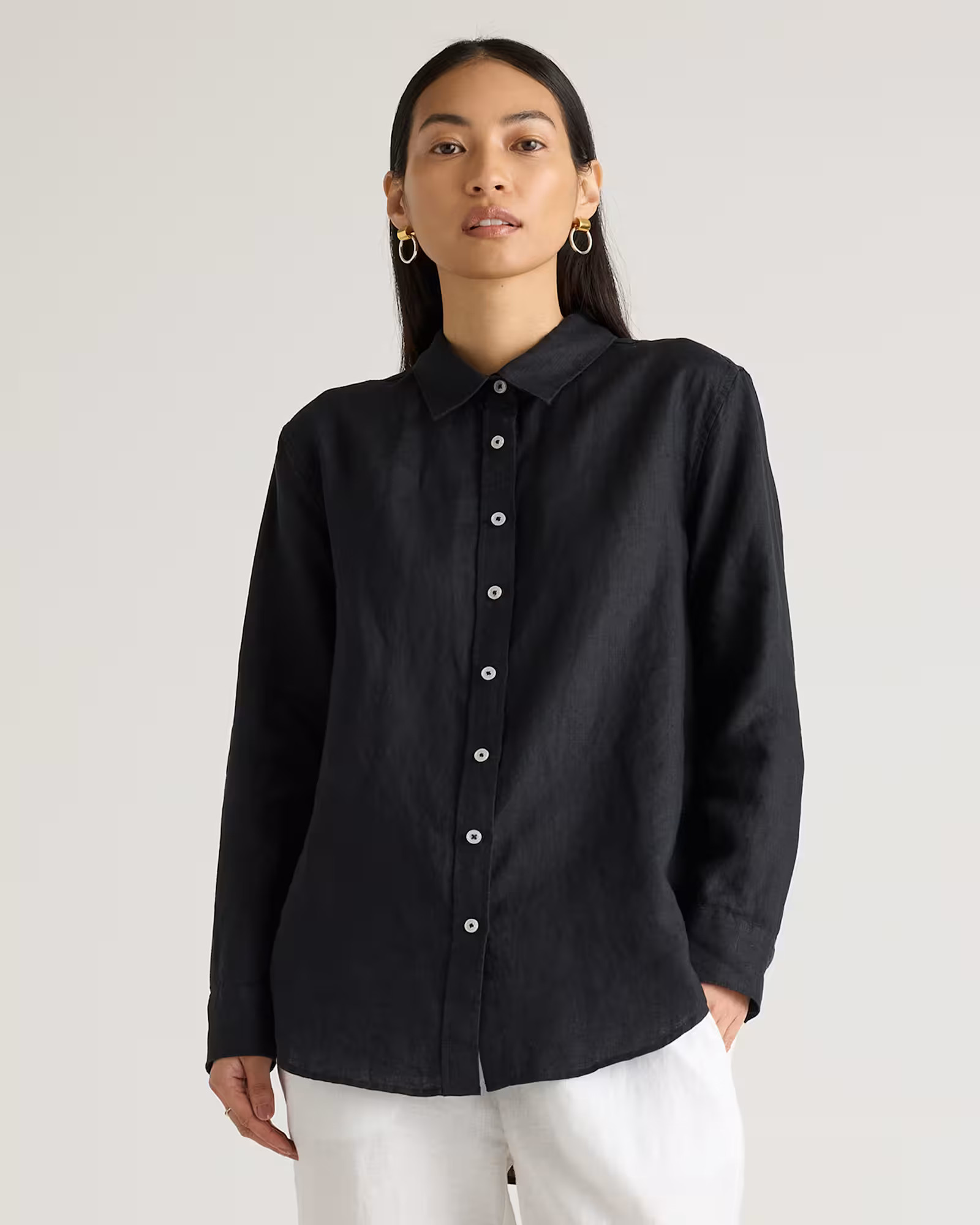 100% European Linen Long Sleeve Shirt | Quince
