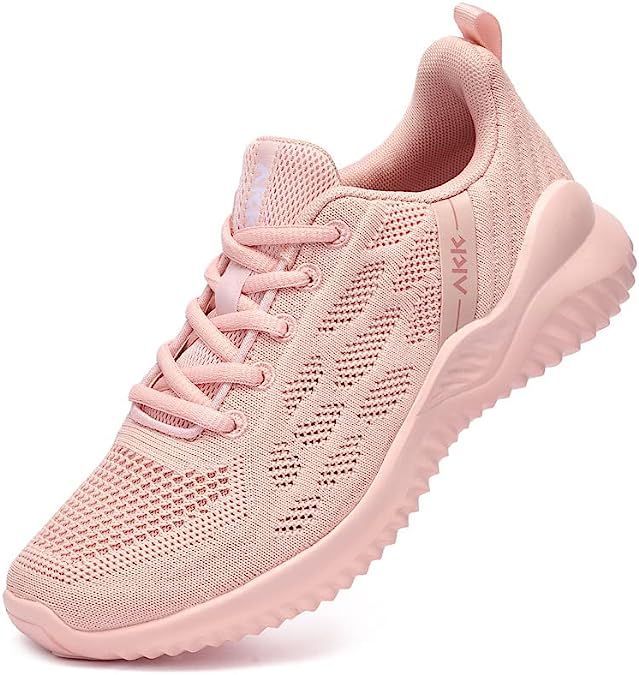 Akk Womens Sneakers Running Shoes - Walking Tennis Shoes Lightweight Breathable Memory Foam Sport... | Amazon (US)