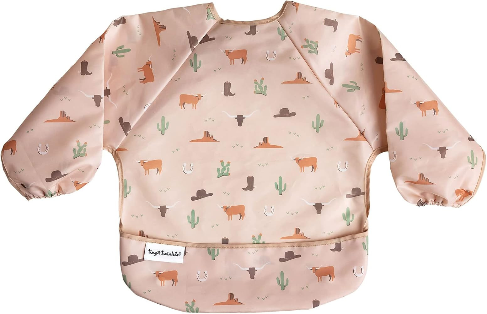 Tiny Twinkle Mess Proof Baby Bib, Full Sleeve Bib Outfit, Waterproof Bib for Toddlers, Machine Wa... | Amazon (US)