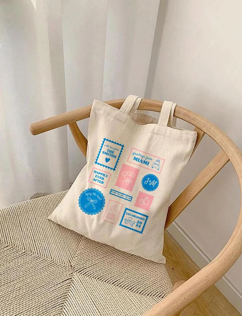 Going to the Chapel Tote Bag, Custom Engagement Gift for Bride, Personalized Bachelorette Accesso... | Etsy (US)