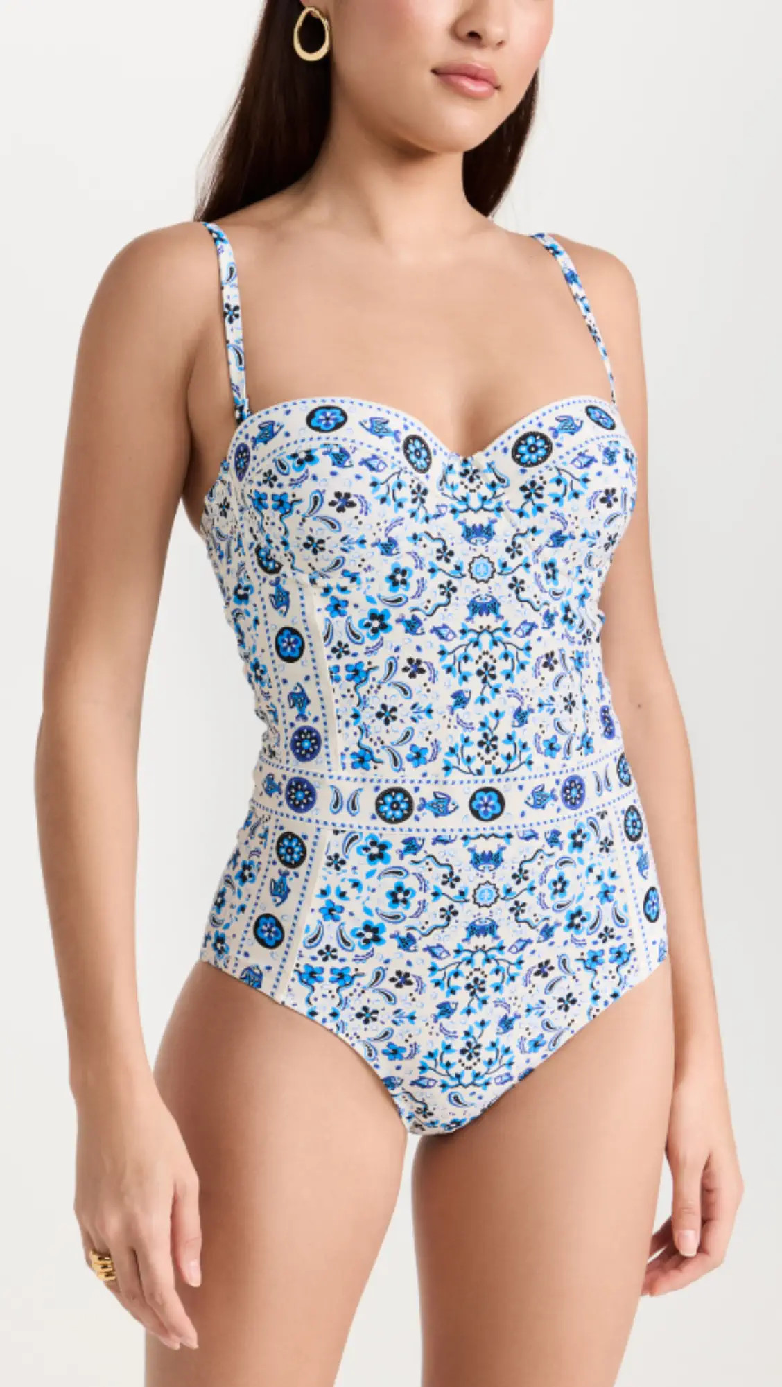 Printed Underwire One Piece Swimsuit | Shopbop