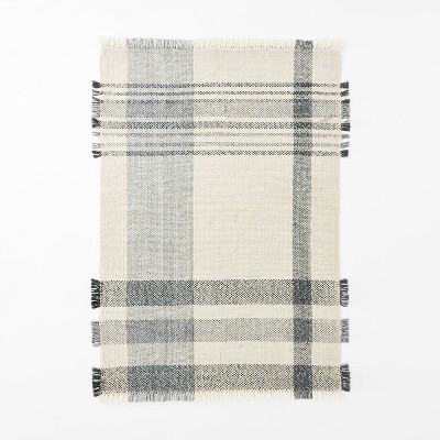 Laurelhurst Indoor/Outdoor Plaid Rug Black/White - Threshold™ designed with Studio McGee | Target
