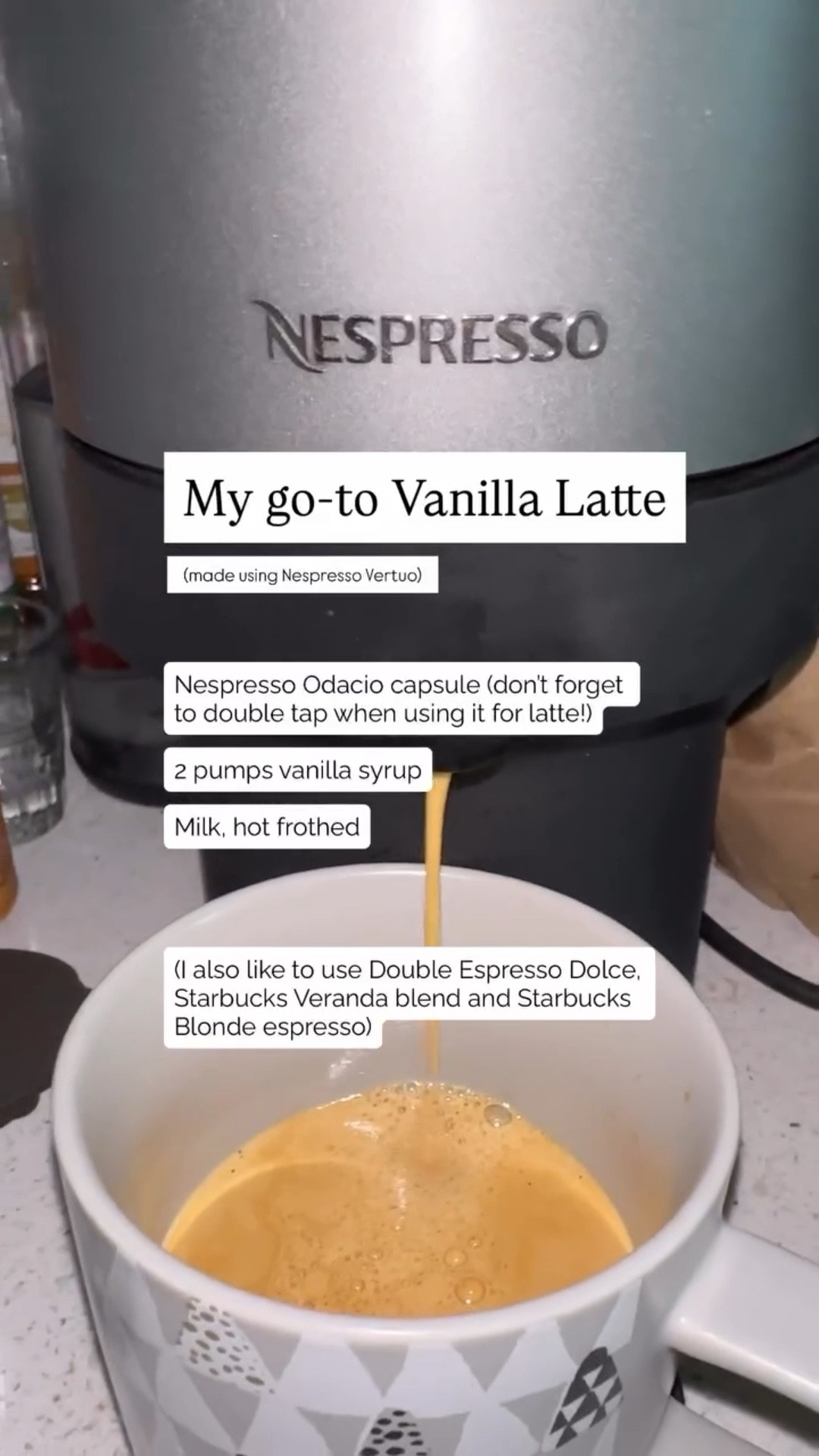 Nothing like a classic, easy to make latte for a busy morning ☕️🩷

Because you deserve a moment for a good latte

#nespressomoments #nespressorecipe #nespressovertuo 

#LTKcanada #LTKhome