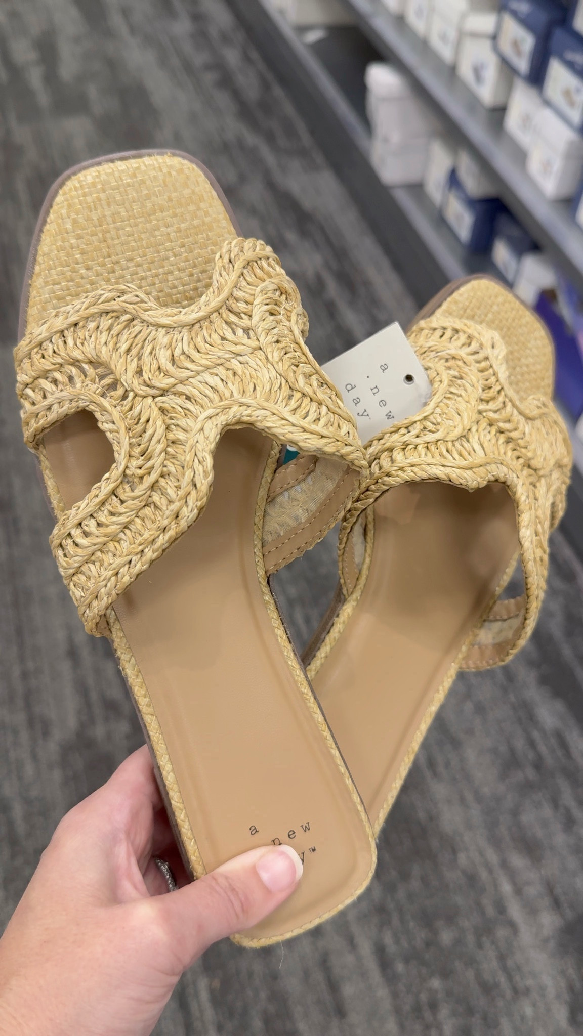 These Target sandals would be so cute for my next beach trip! True to size for me. 

Vacation outfits beach, summer outfits, summer sandals, spring outfits 2026, target slides, target sandals, woven sandals, woven slides, raffia sandals, raffia slides, travel outfits, summer outfits, date night outfits, spring dresses, plus size fashion

#LTKSwim #LTKOver40 #LTKTravel