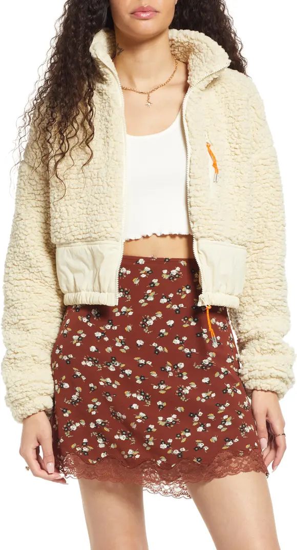 BP. Crop High Pile Fleece Jacket | Nordstrom | Nordstrom