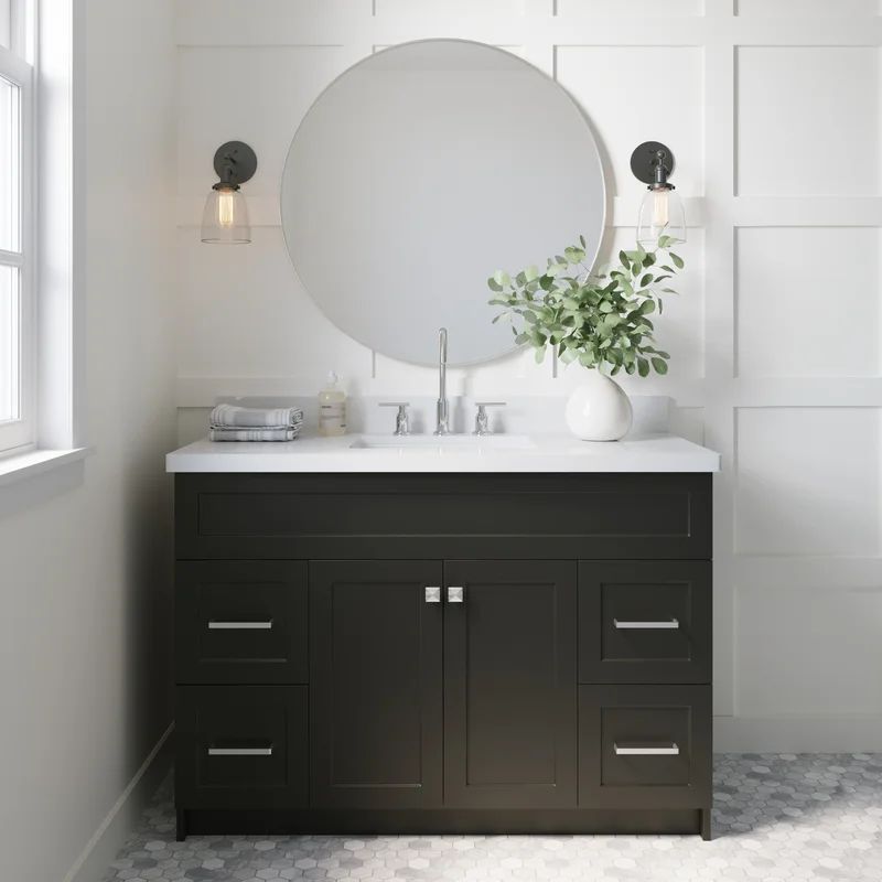Hamlet 49" Single Bathroom Vanity Set with Mirror | Wayfair North America